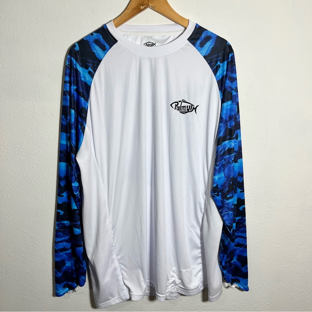 Men's Long Sleeve Shirt Palmyth fishing UPF 50 sun protection t-shirt sz XL